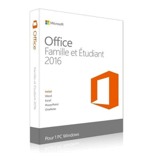 Microsoft Office 2016 Famille et Etudiant
